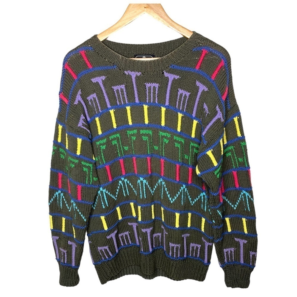 Vintage Navallio Cotton Knit Pullover Sweater Medium